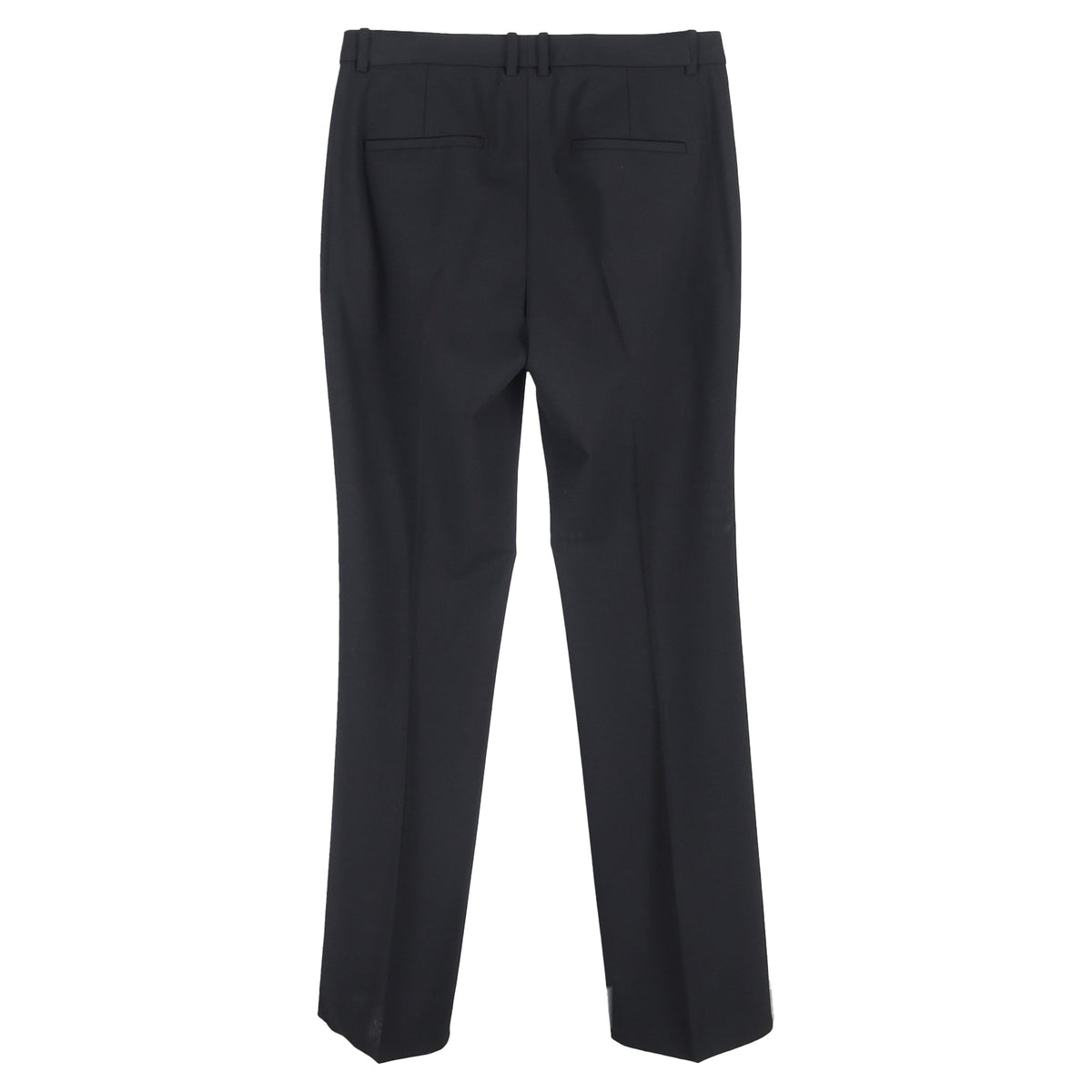 Pantalón de lana de pierna ancha color negro