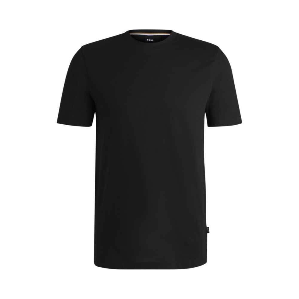 Camiseta de algodón con tejido acanalado