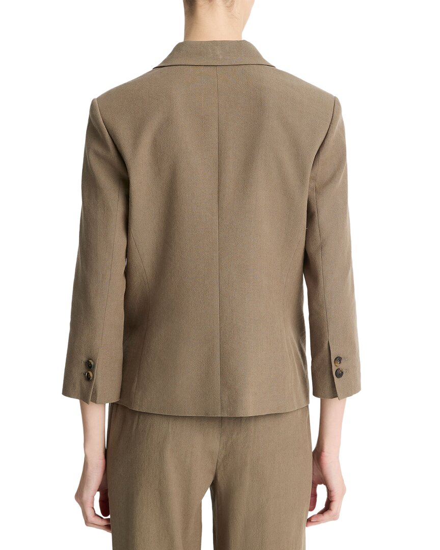 Blazer de mezcla de lino
