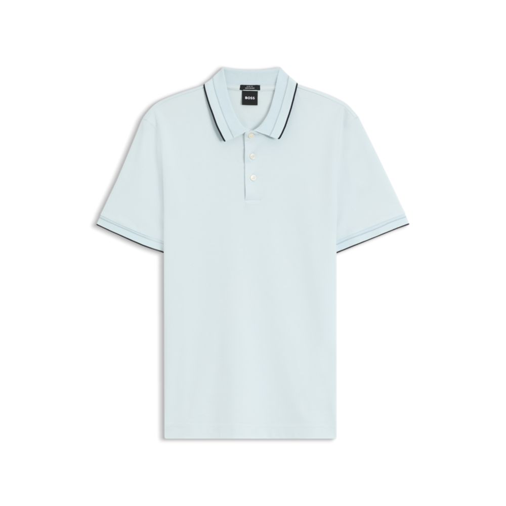 Polo de algodón de corte ajustado