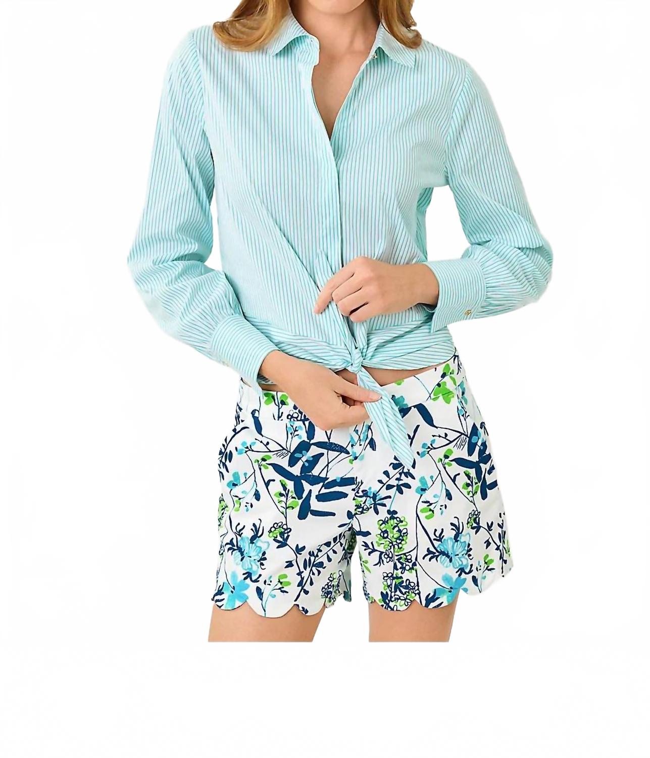 Camisa a rayas color azul