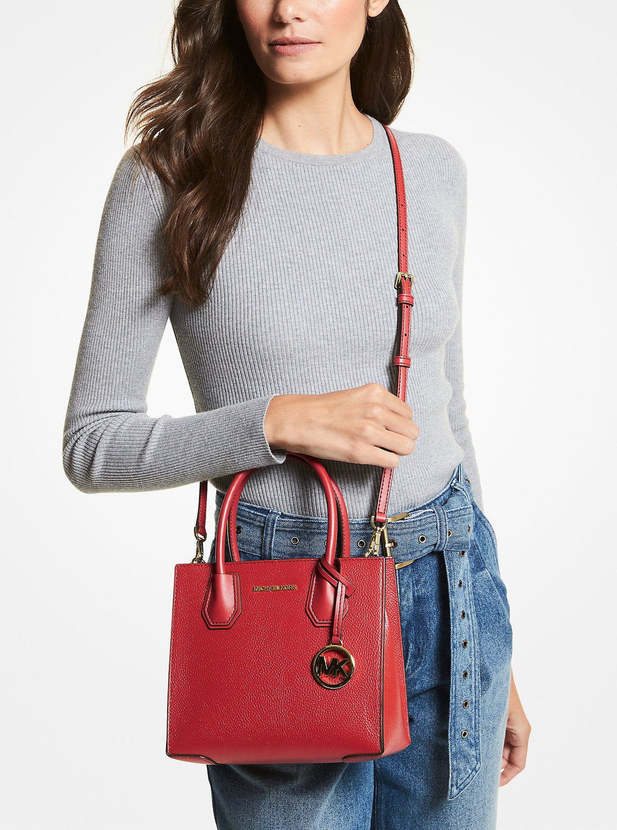 Bolso cruzado de cuero