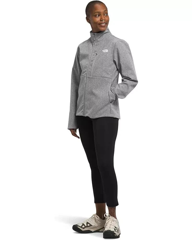 Chaqueta de mujer con cuello alto color gris