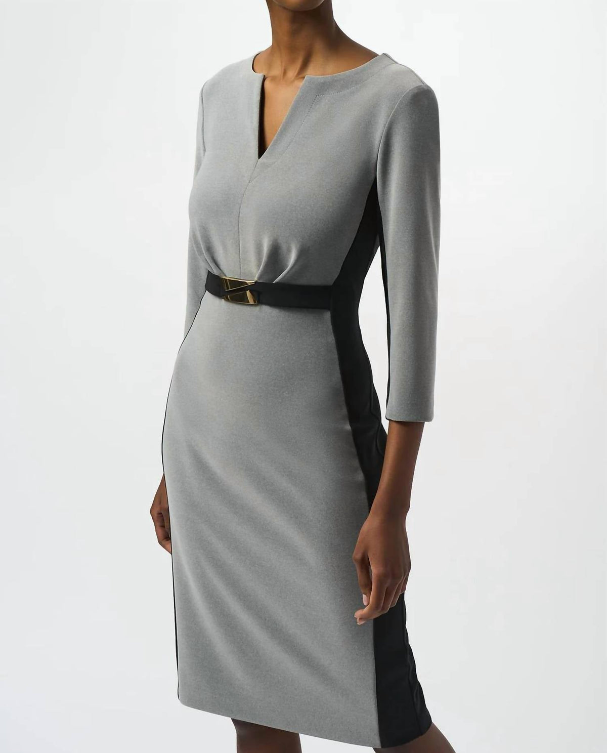 Vestido color negro y gris