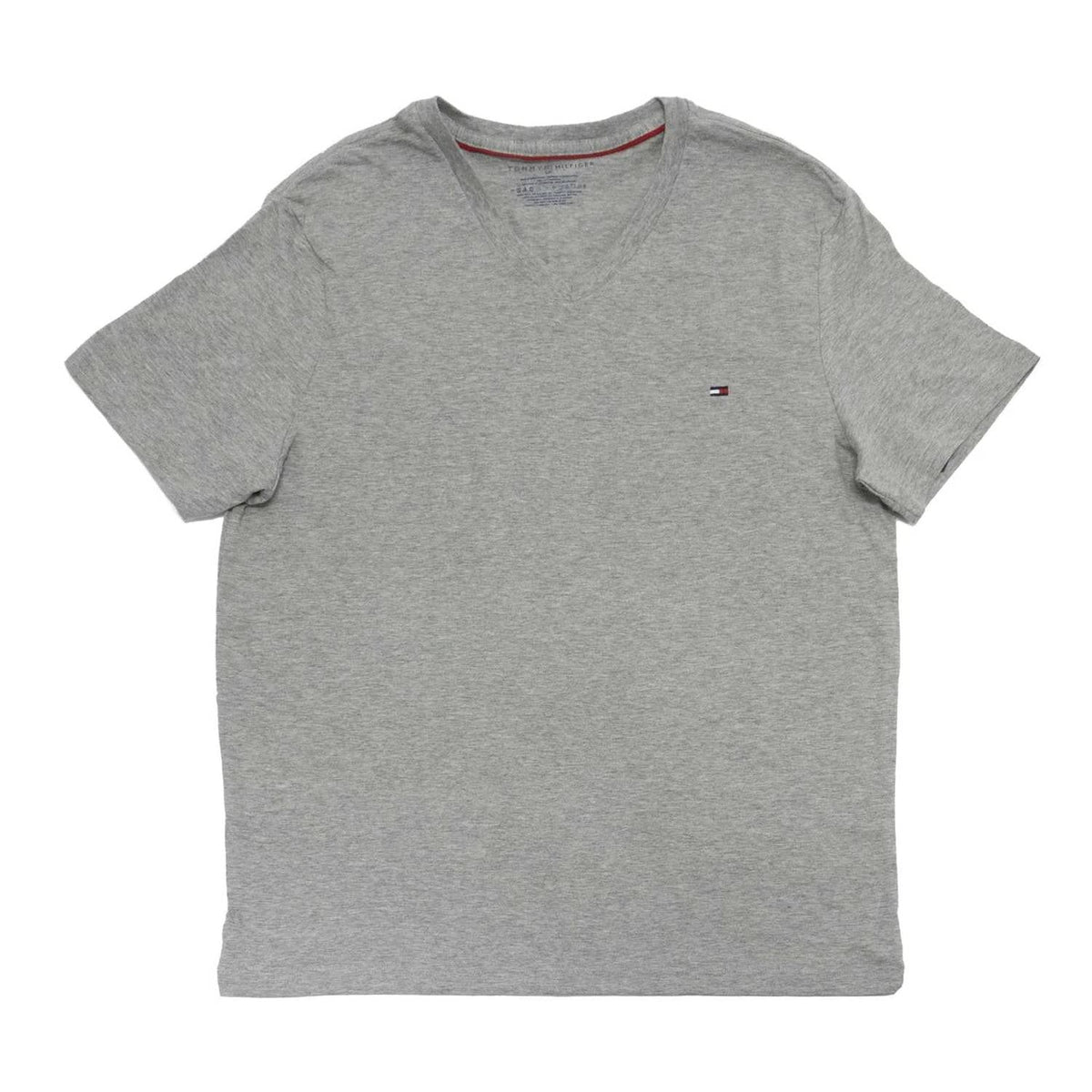 Camiseta de hombre con cuello en V color gris