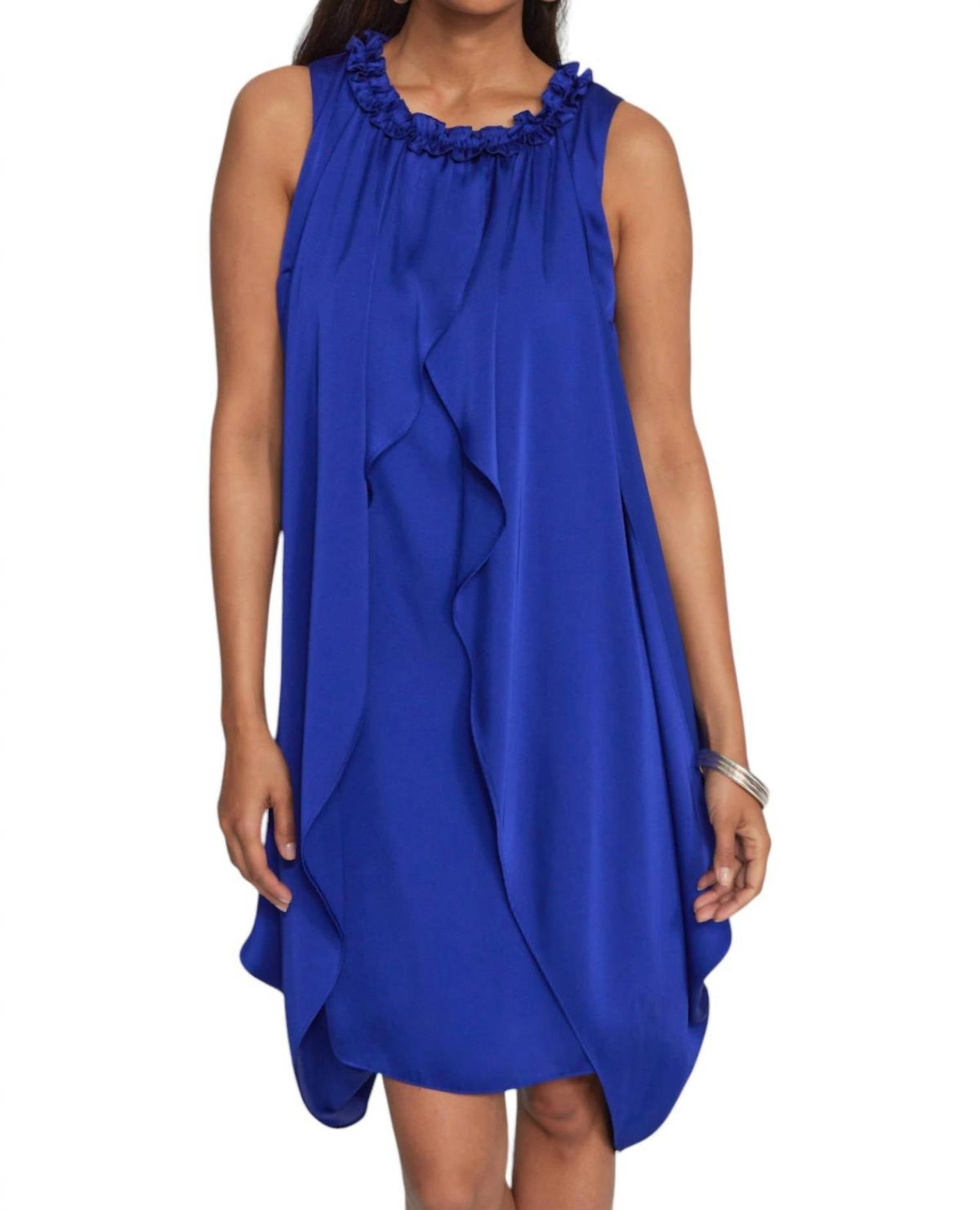 Vestido sin mangas color azul