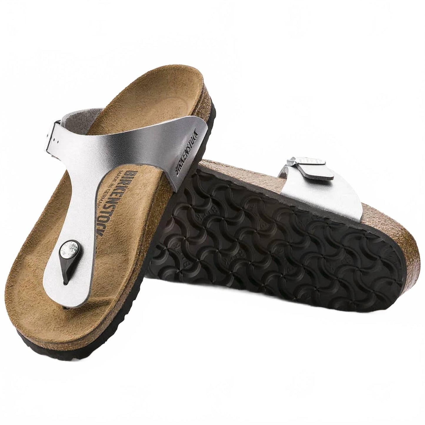 Sandalias de mujer color plateado