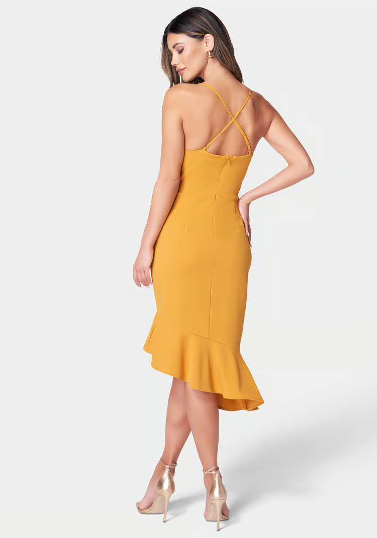 Vestido de mujer color amarillo