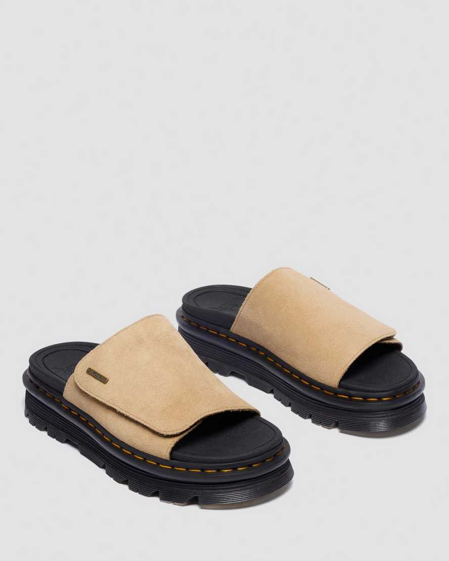 Sandalias de gamuza con plataforma