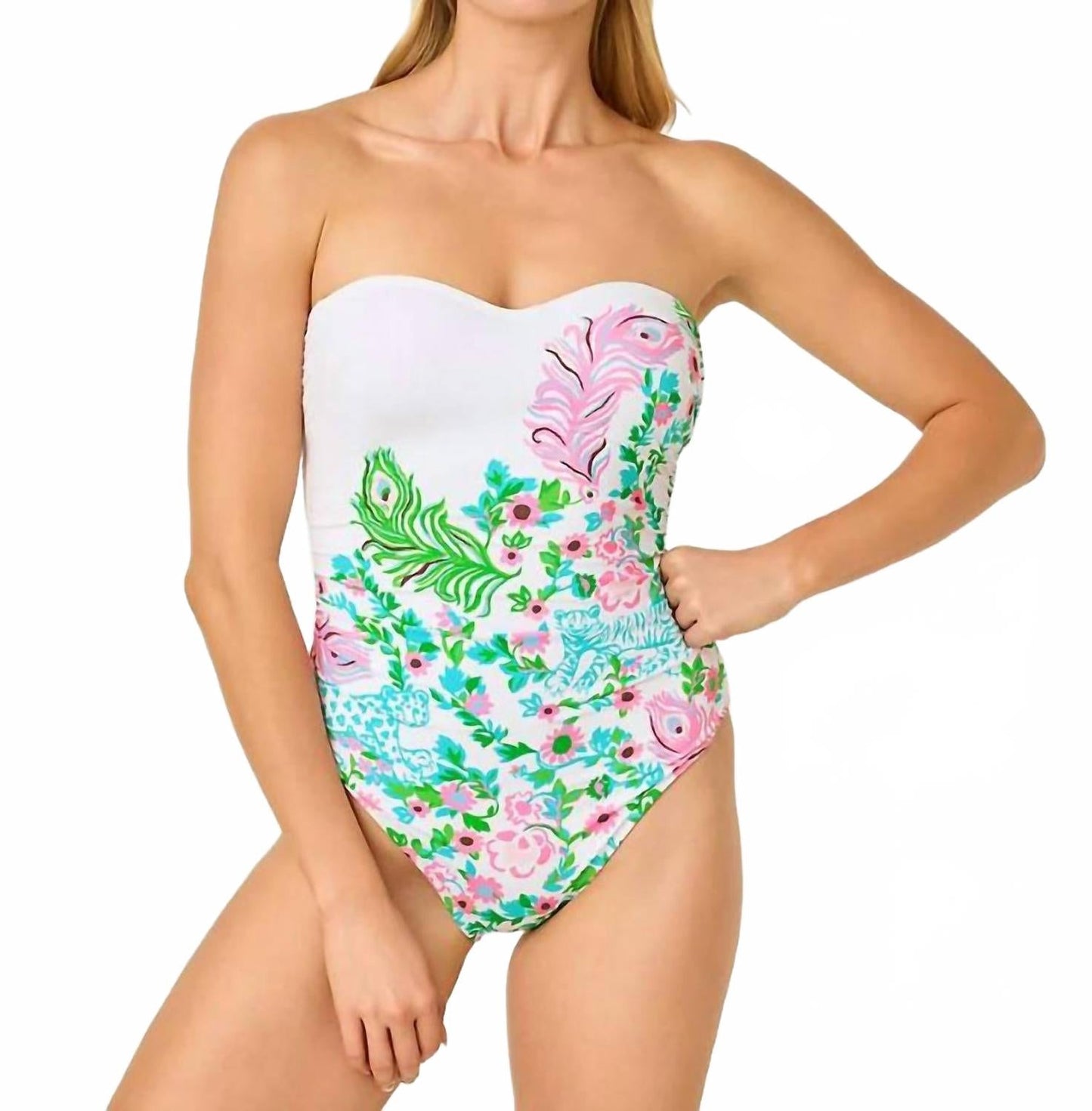 Vestido de baño color blanco