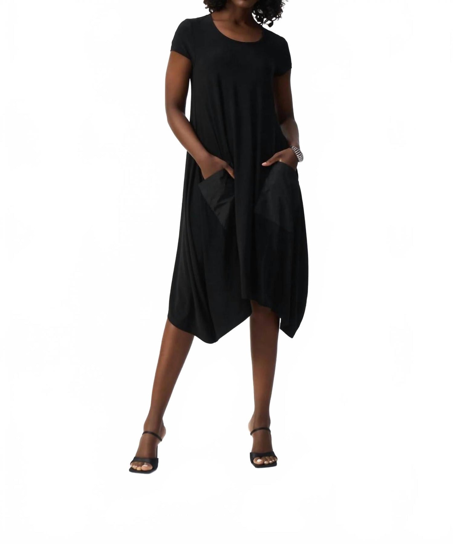 Vestido midi color negro