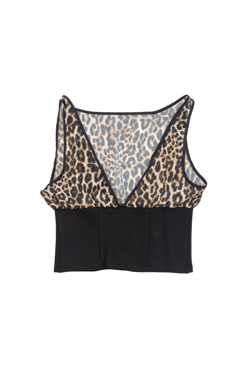 Top con estampado animal
