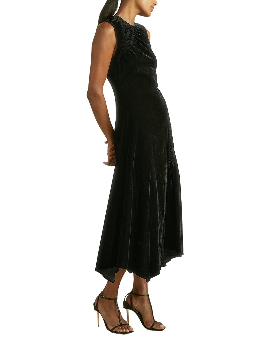 Vestido de terciopelo sin mangas