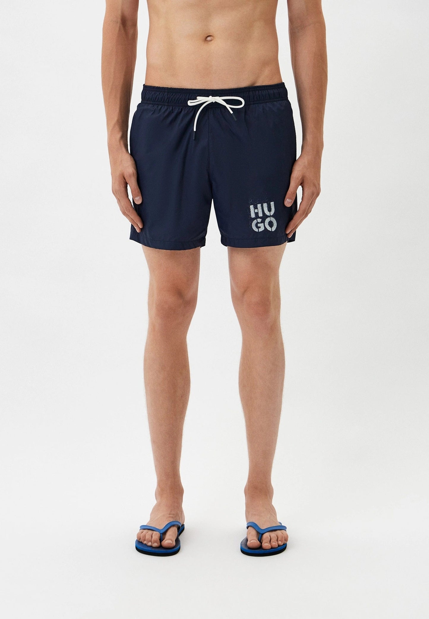 Pantaloneta de baño de hombre color azul