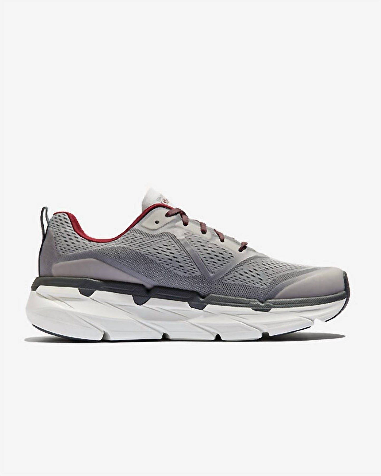Tenis para correr de hombre color gris y rojo