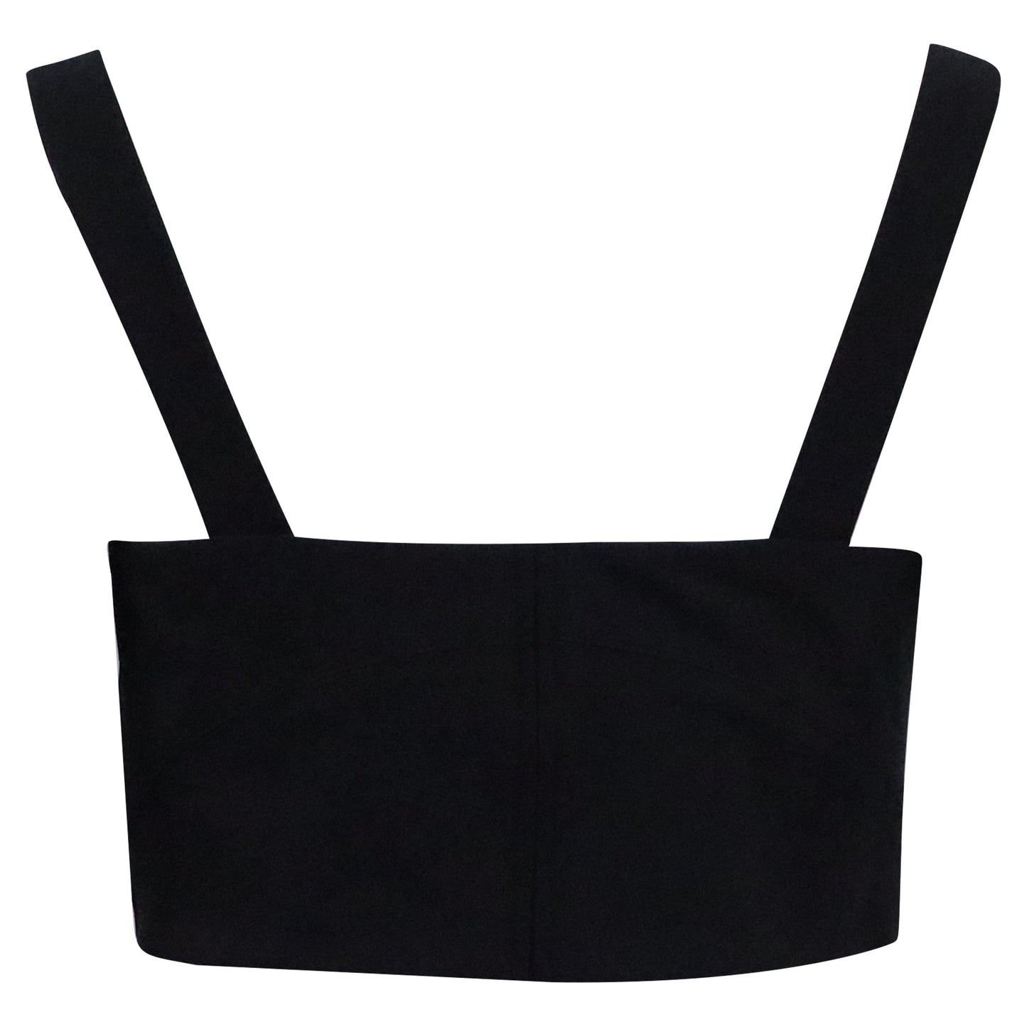 Top sin mangas color negro