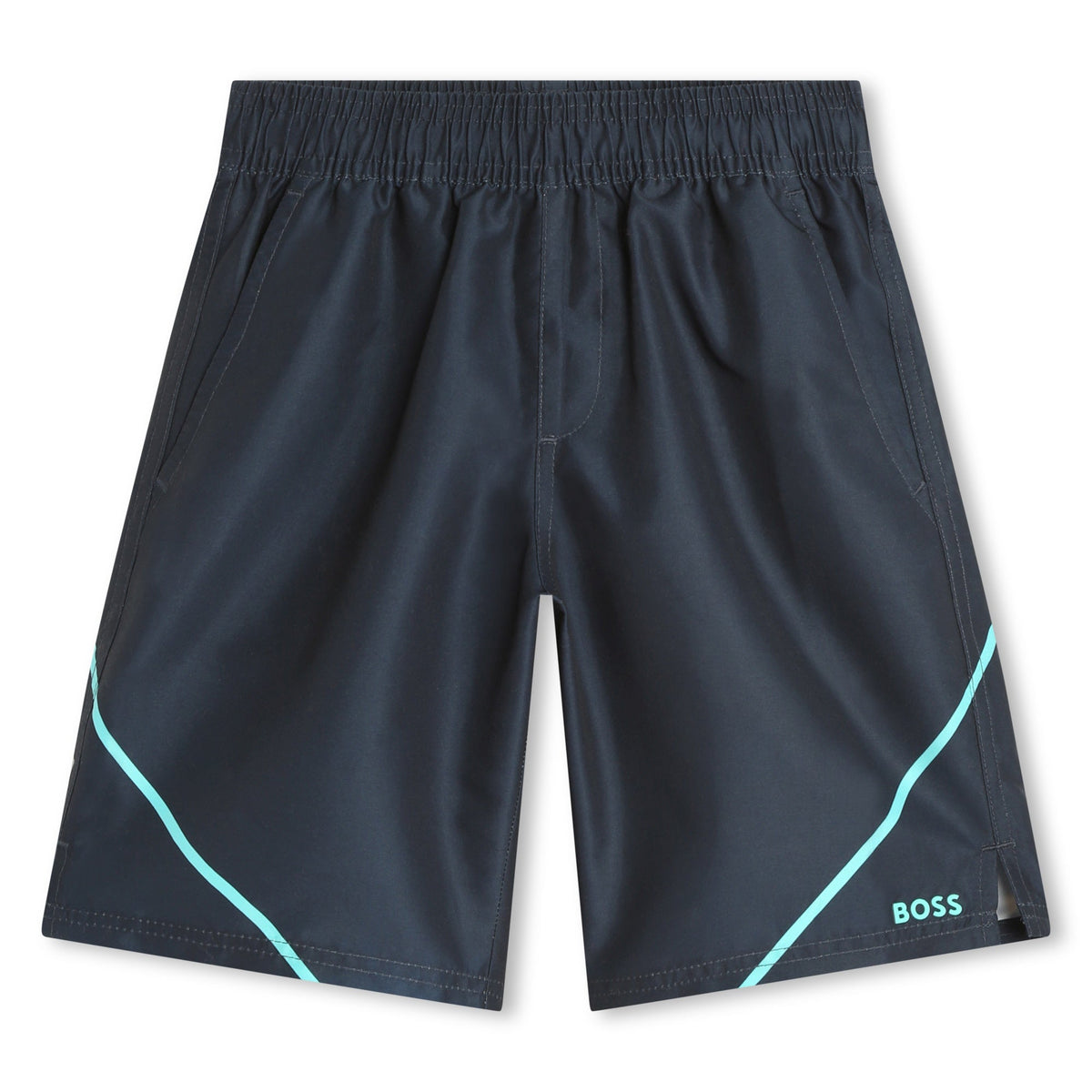 Pantaloneta de baño color azul marino