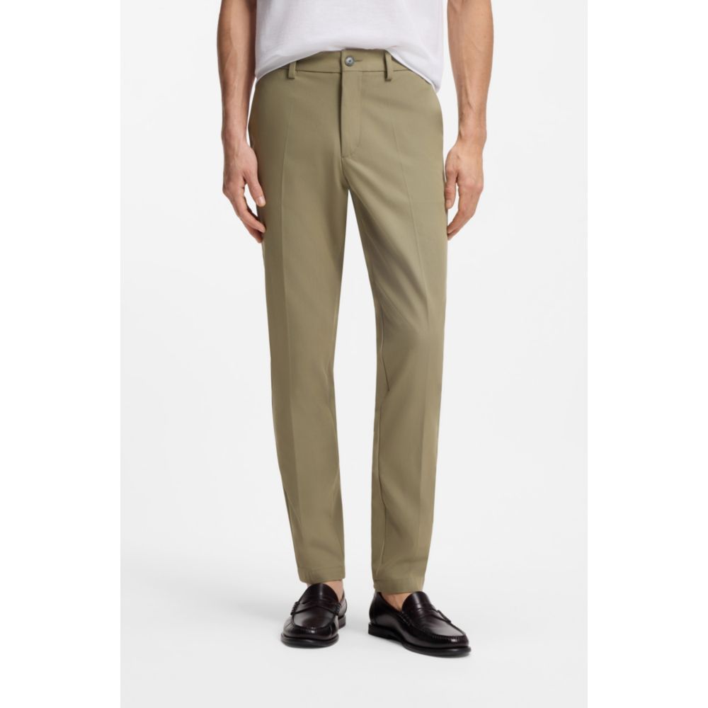 Pantalón de mezcla de algodón de corte ajustado