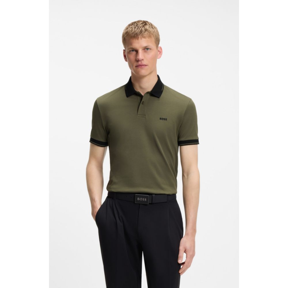 Polo de algodón de corte ajustado