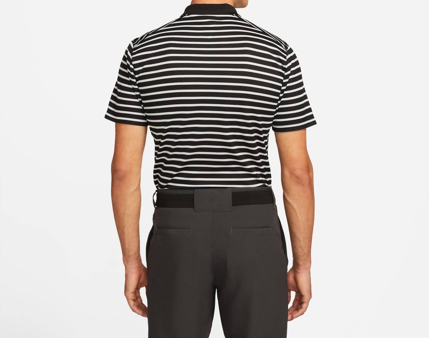 Polo de hombre a rayas color negro
