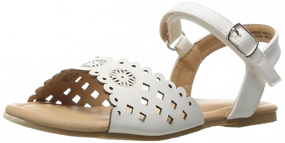 Sandalias para niña color blanco