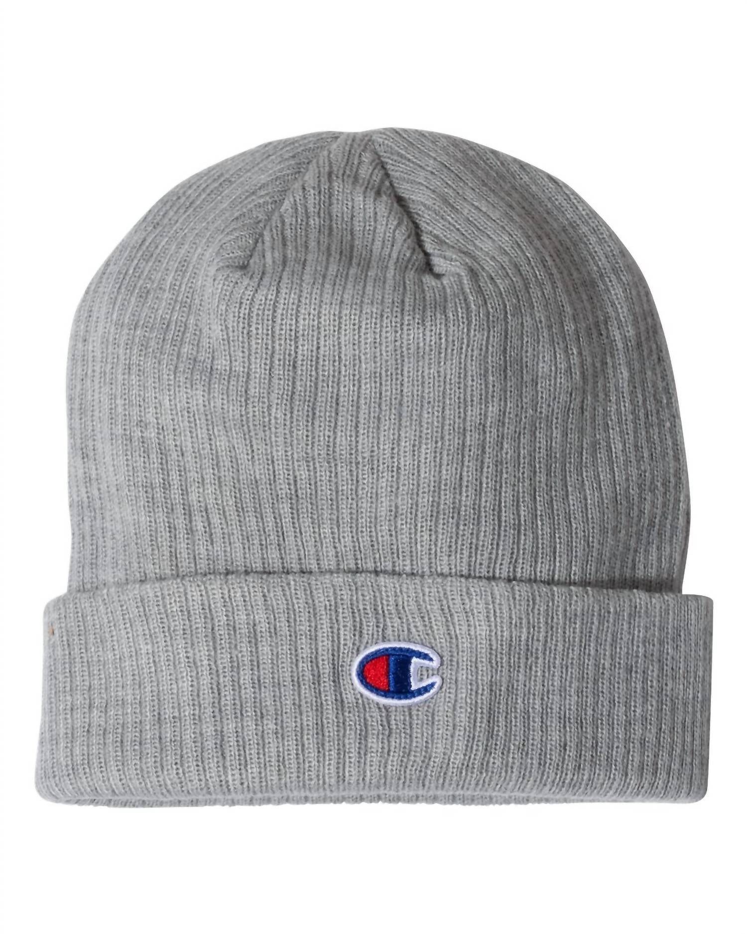 Gorro tejido color gris