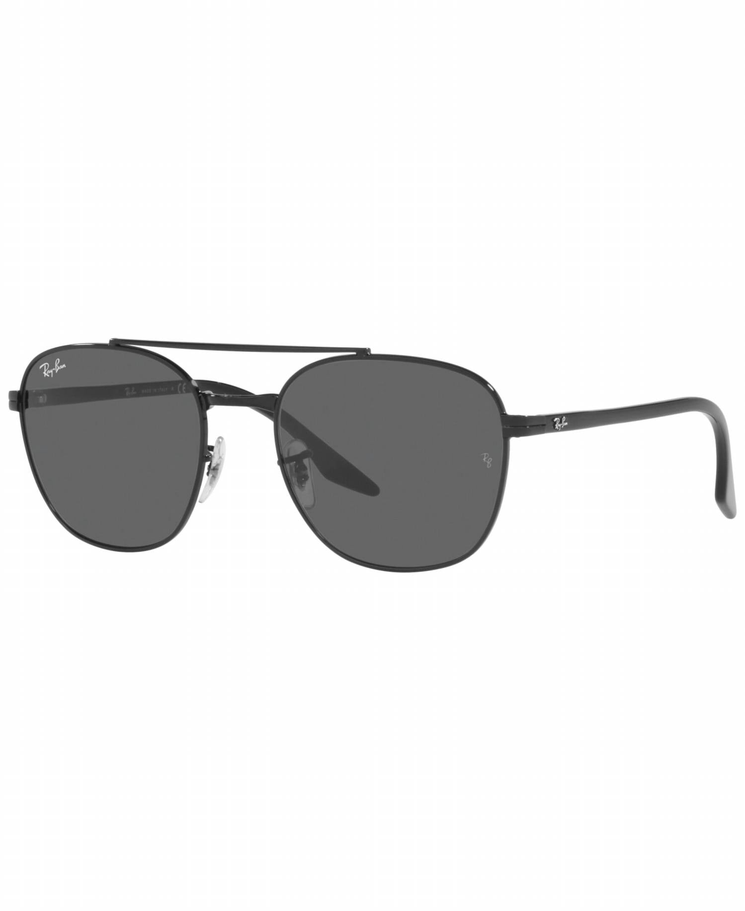 Gafas de sol unisex color gris oscuro y negro
