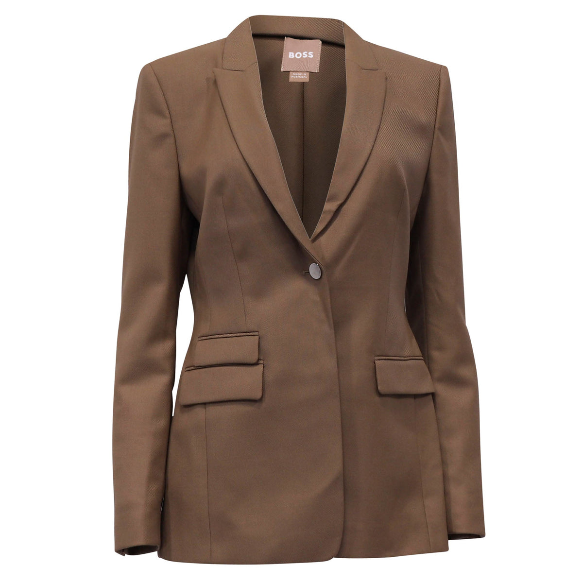 Blazer de lana color café