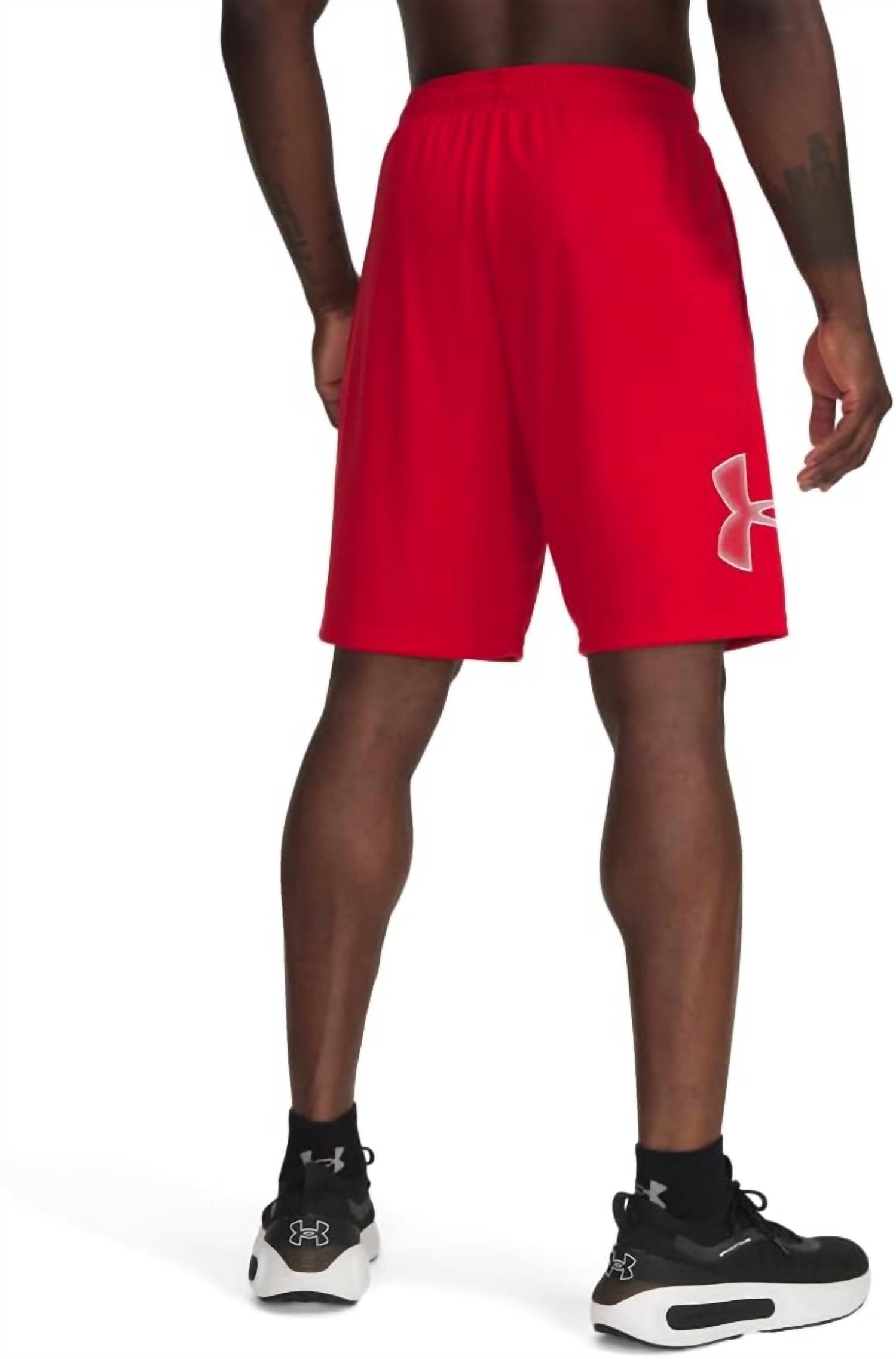 Short con estampado color rojo