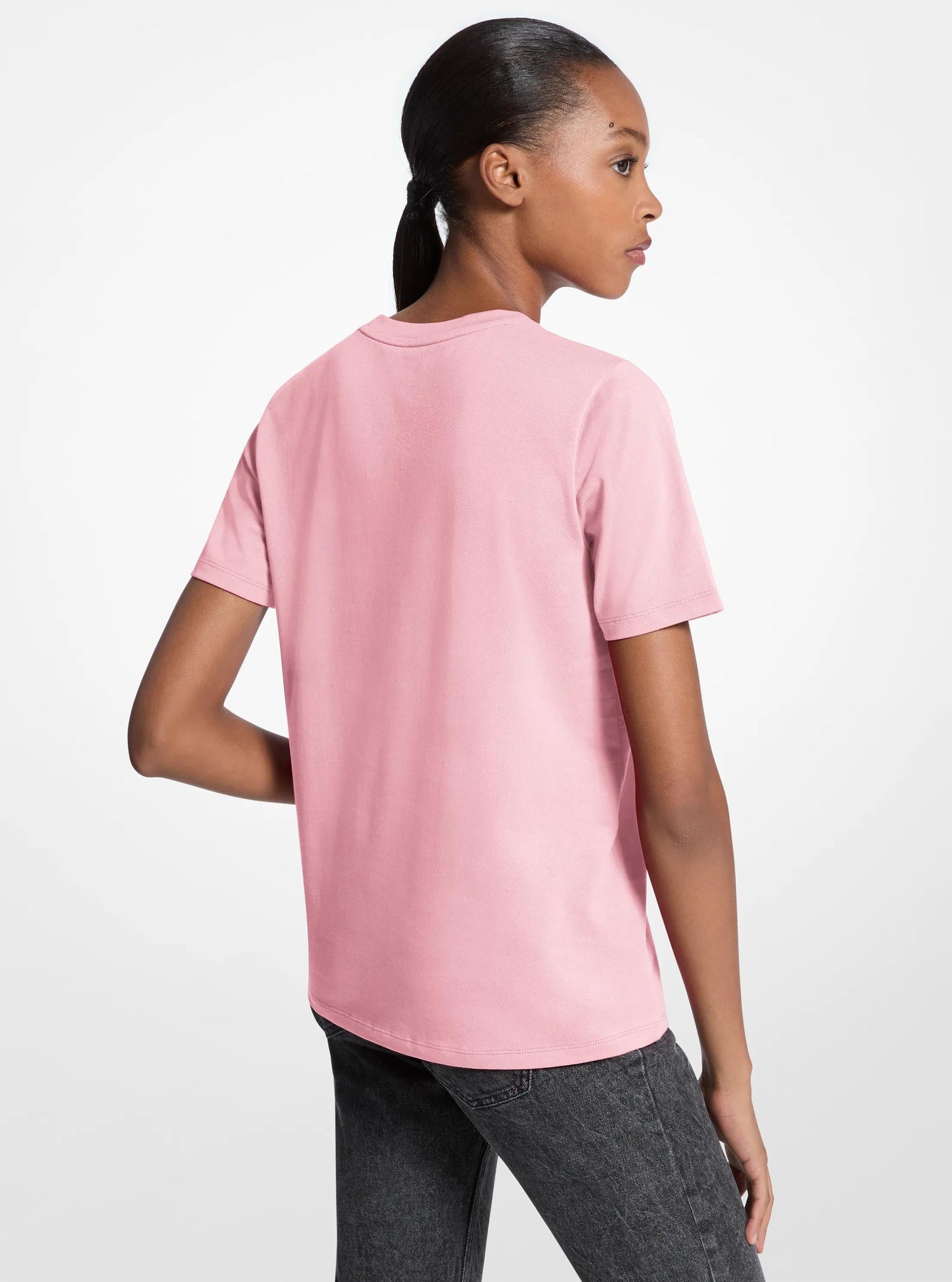 Camiseta de algodón con lentejuelas