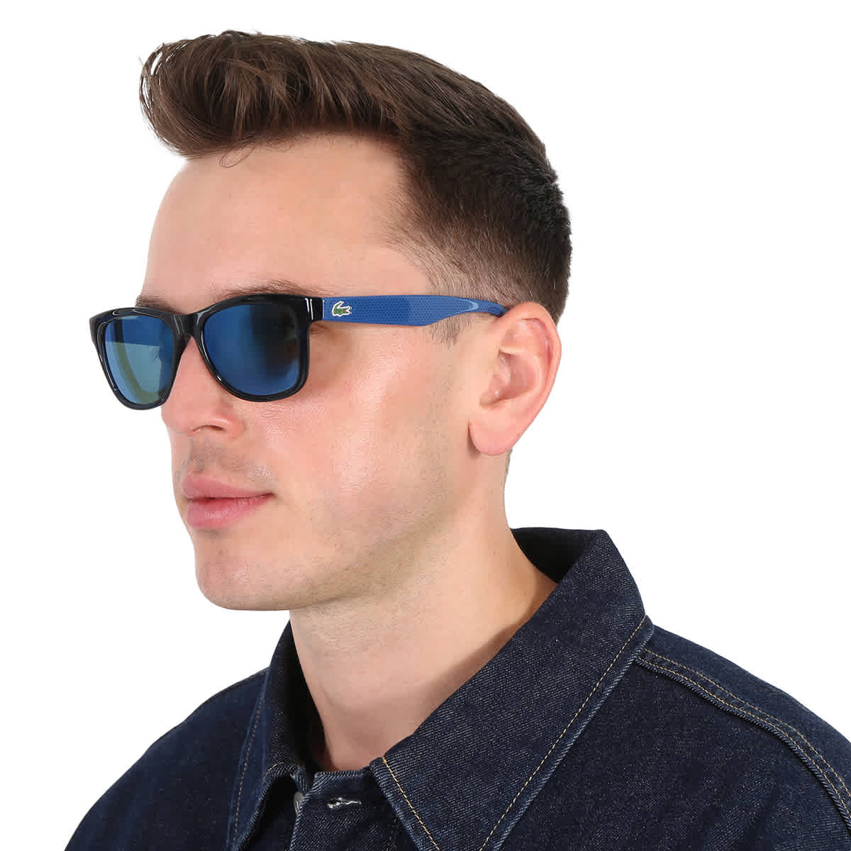 Gafas de sol unisex de montura cuadrada color azul
