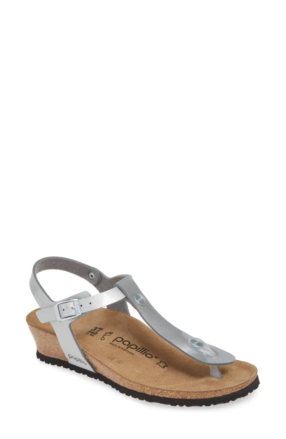Sandalias de mujer color plateado
