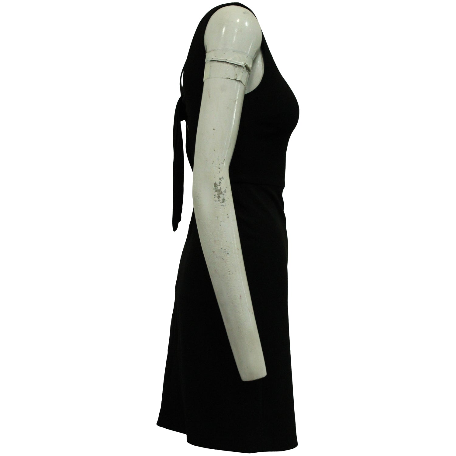 Vestido corto sin mangas color negro