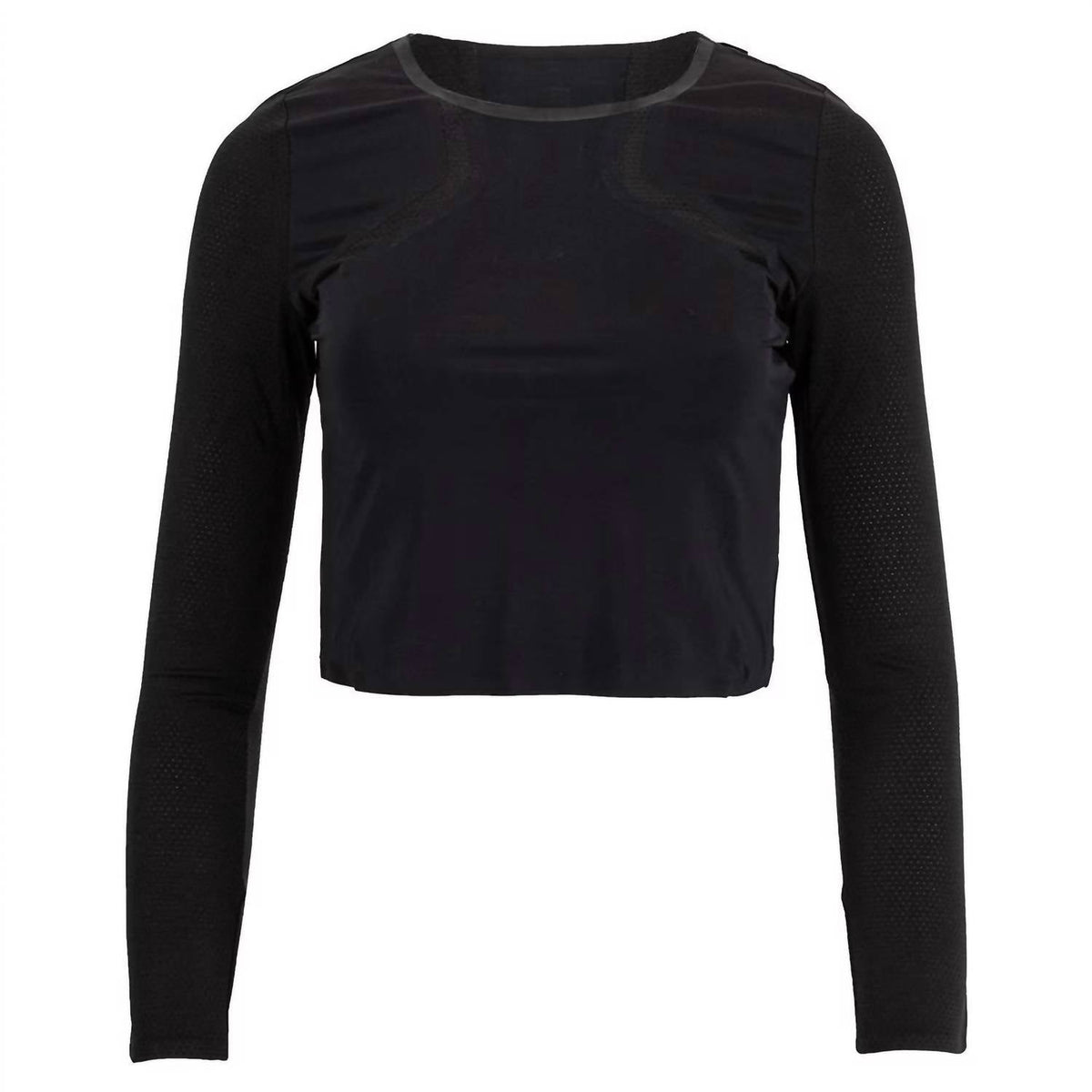 Top de mujer de manga larga color negro