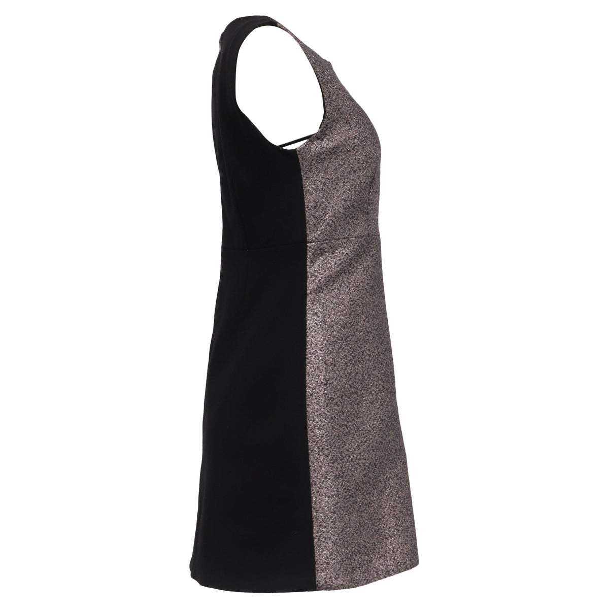 Vestido corto color plateado