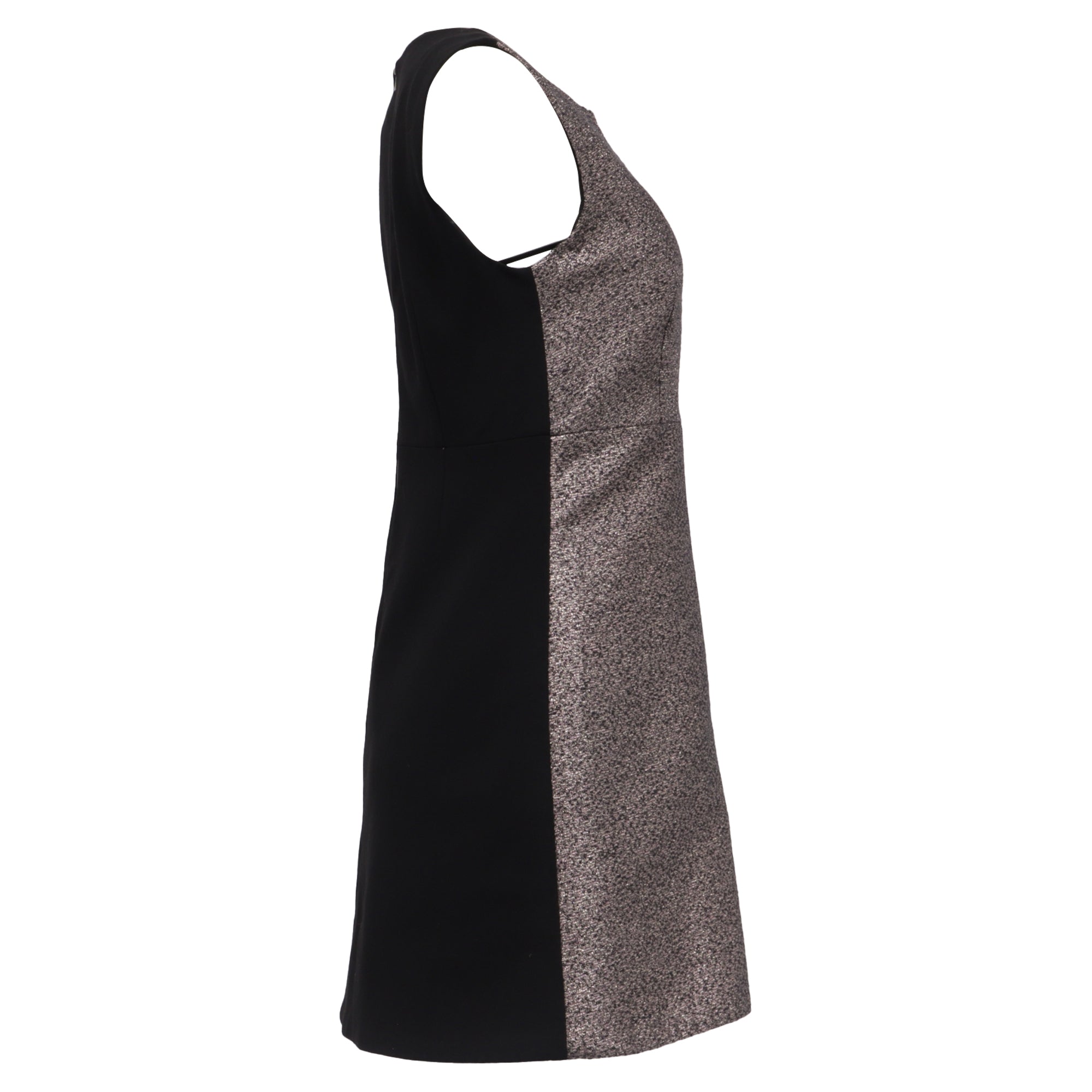 Vestido corto color plateado