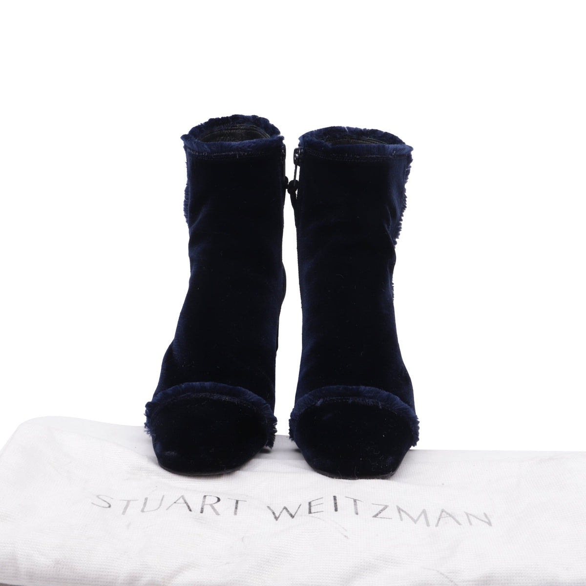 Botas de terciopelo color azul