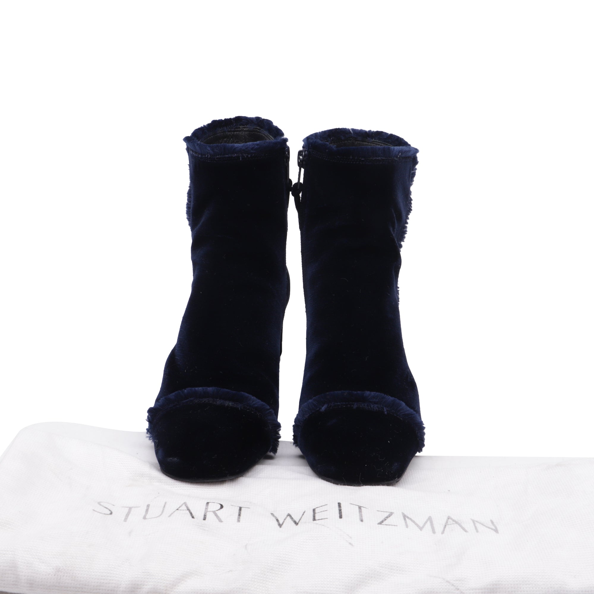 Botas de terciopelo color azul