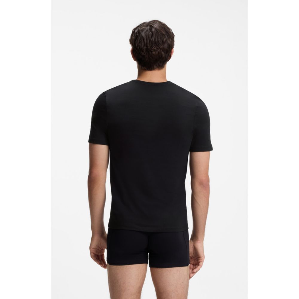 Camiseta interior (3 unidades) de algodón con cuello en V