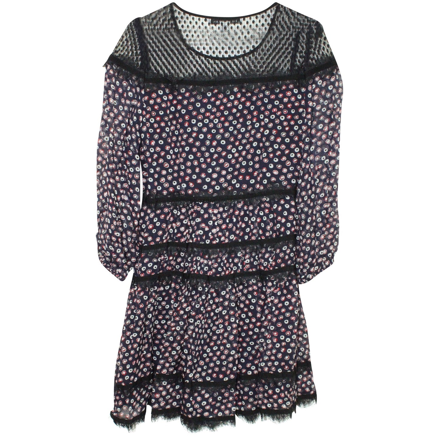 Vestido de seda midi multicolor
