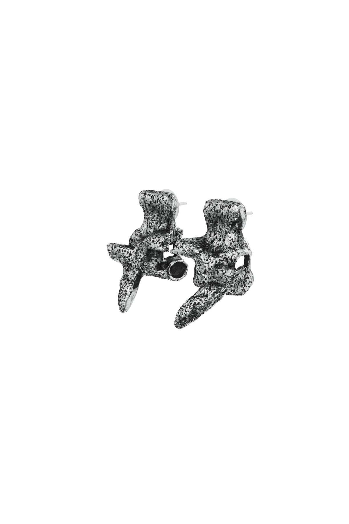 Aretes color plateado