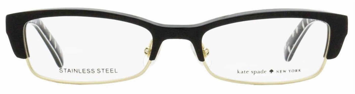 Montura para gafas de mujer color negro y dorado