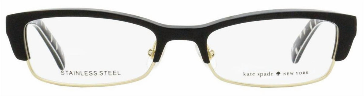 Montura para gafas de mujer color negro y dorado