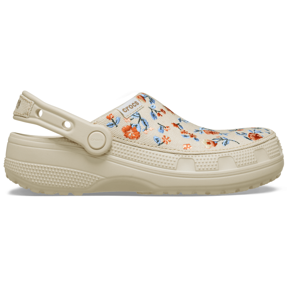 Zuecos con estampado floral
