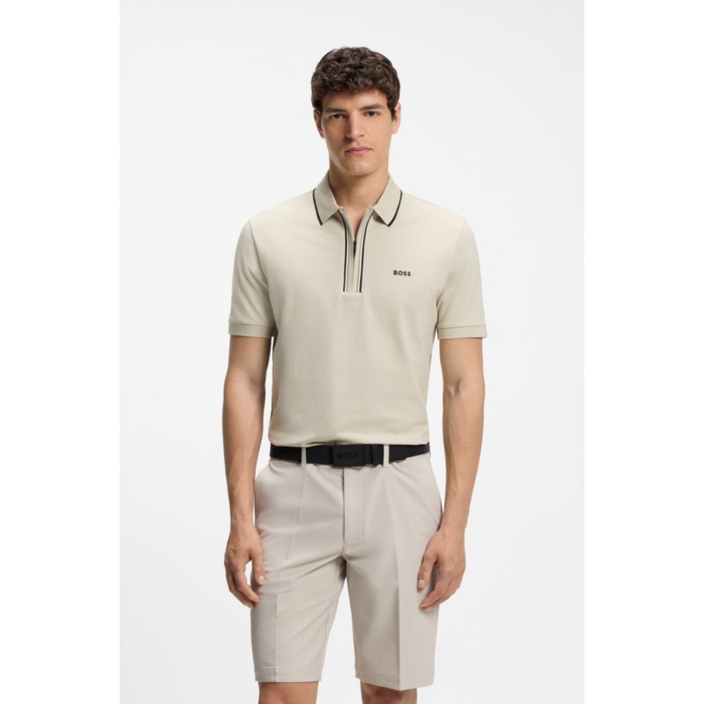 Polo de algodón de corte ajustado