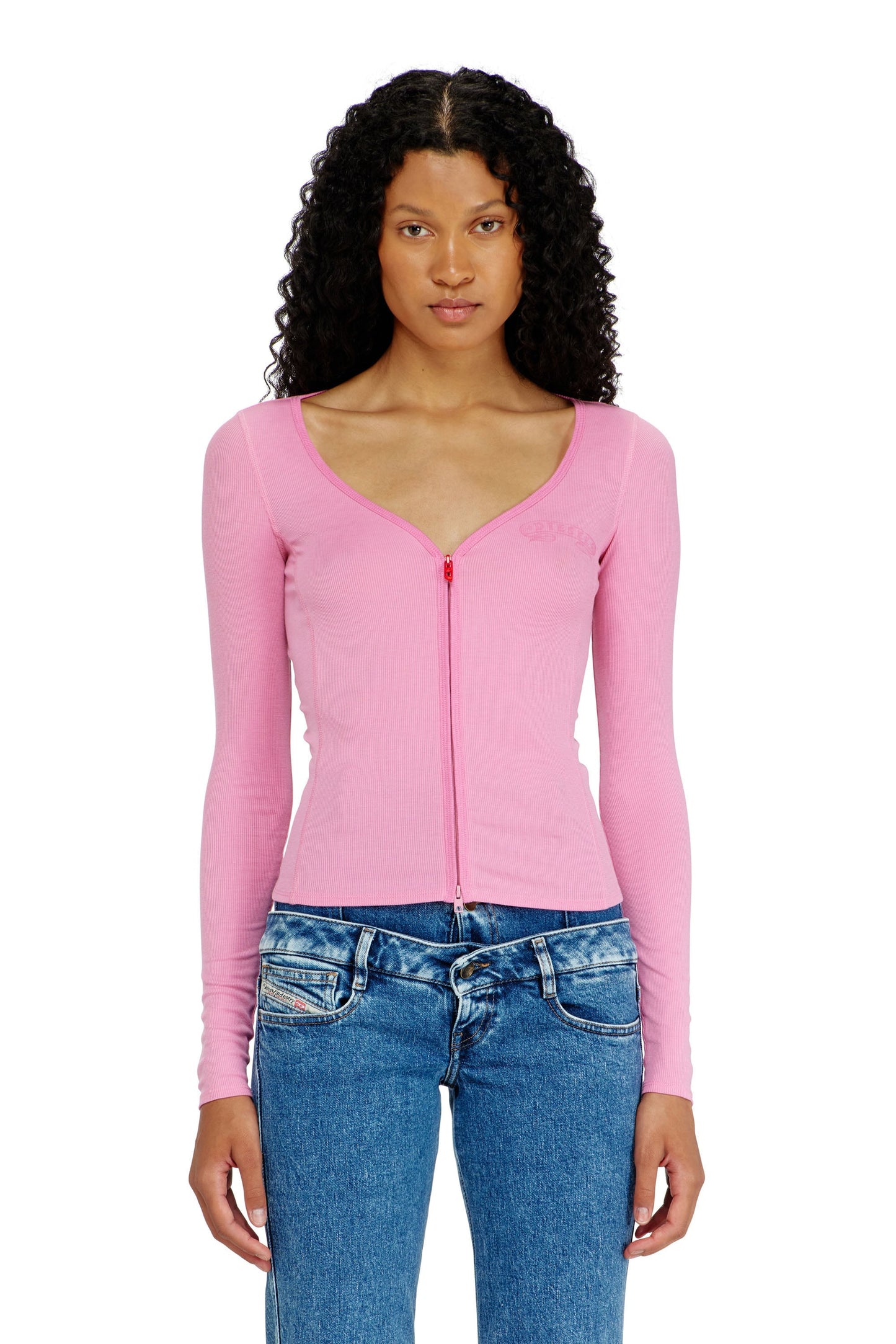 Top con cuello en V