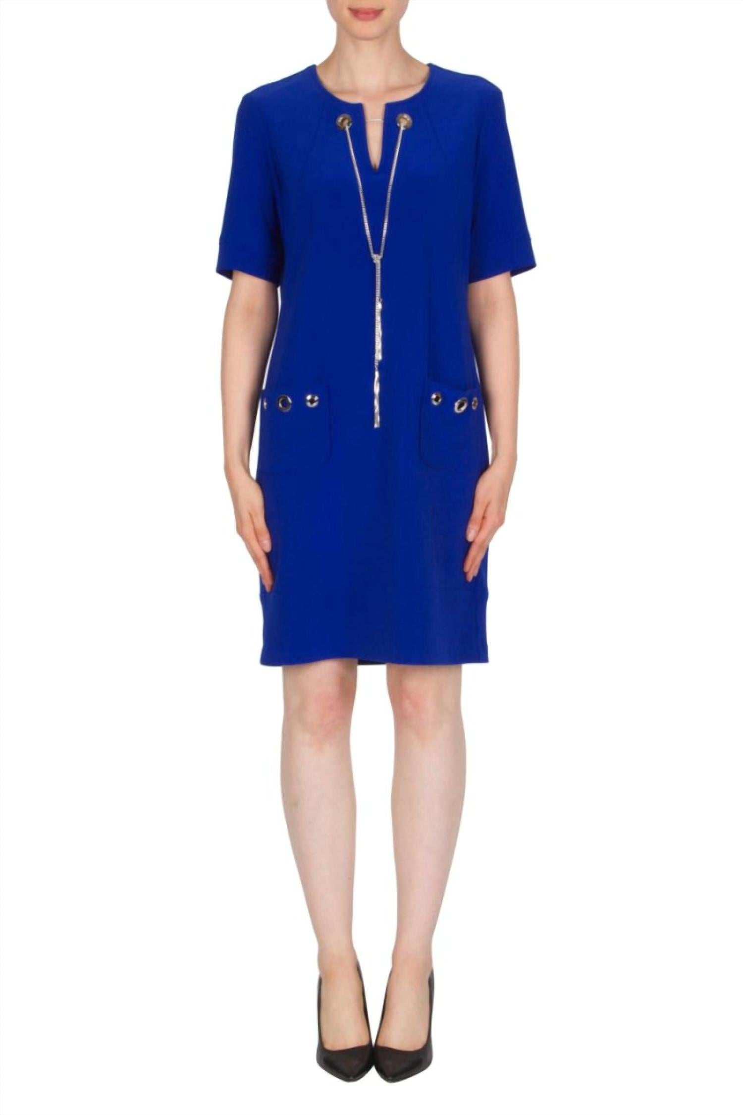 Vestido corto color azul