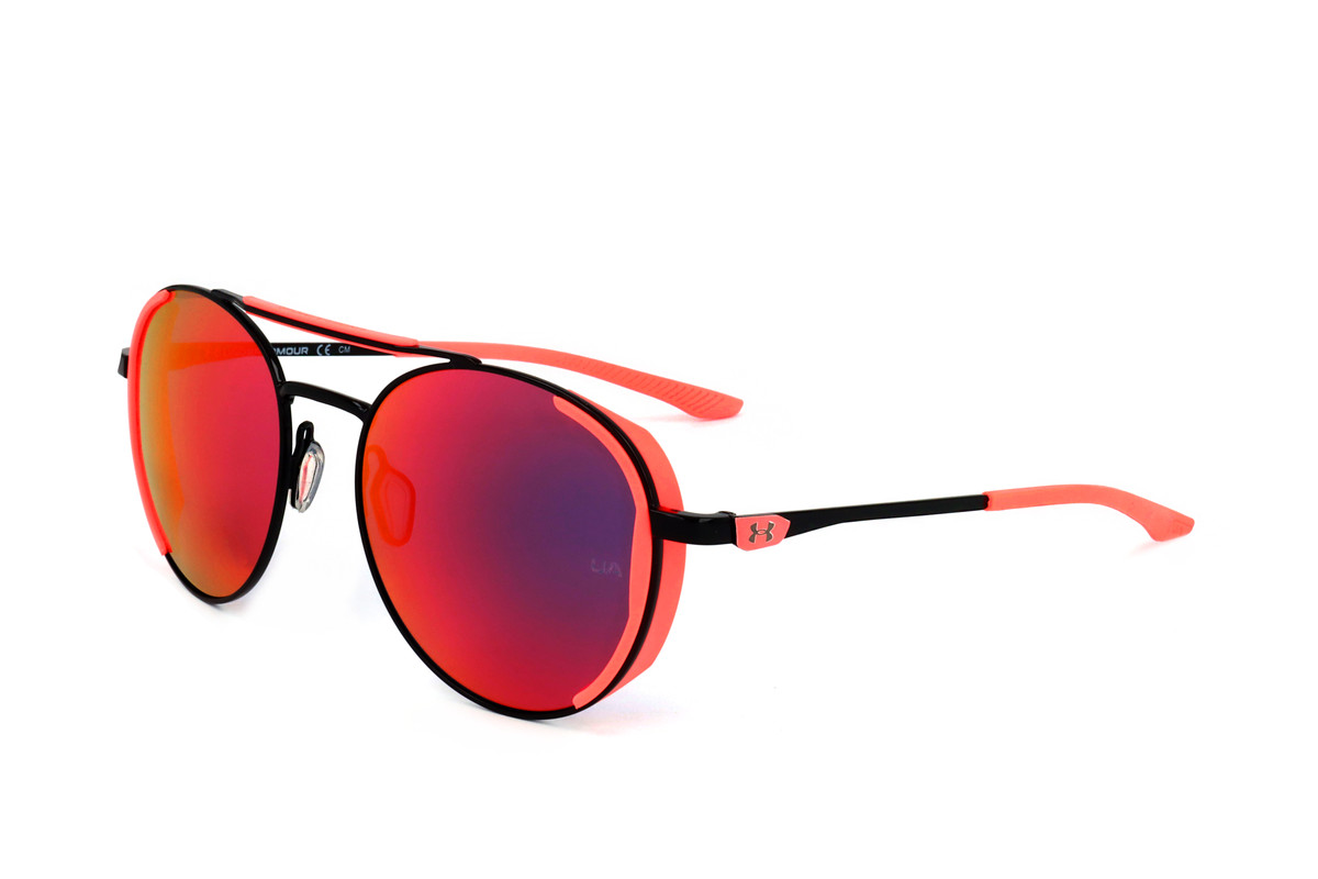 Gafas de sol unisex 55 mm color negro y naranja