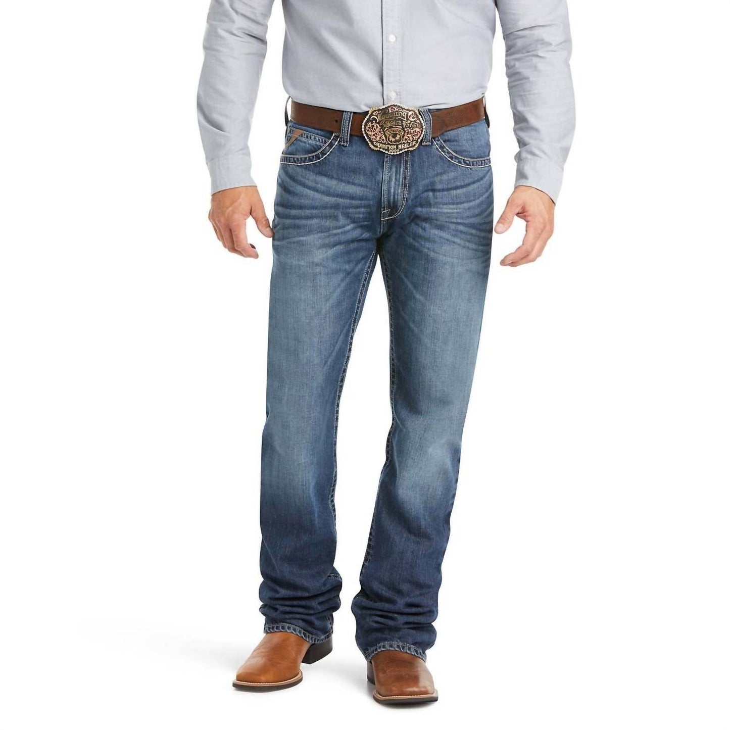 Jean color azul