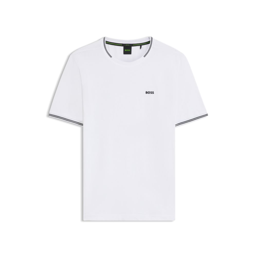 Camiseta de algodón a rayas